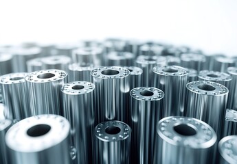  A stack of lithium-ion battery cells, arranged in an unstacked pattern. 