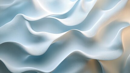 Obraz premium Abstract Blue and White Wavy Lines Pattern