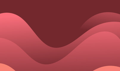 Abstract background with red waves