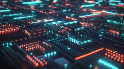 Fototapeta premium Abstract Futuristic Circuit Board Design