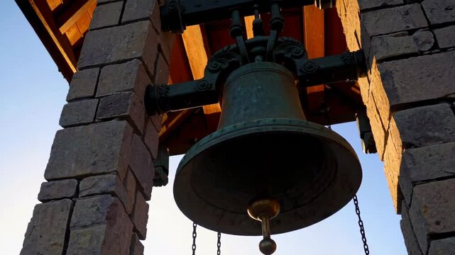 church bell ringing to celebrate Easter Sunday