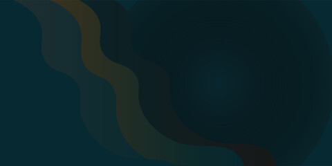 futuristic green gradation wave paper cut abstract background