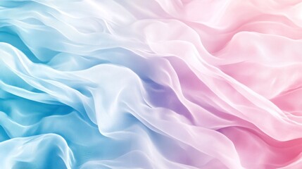 Obraz premium Pastel colored sheer fabric draped softly