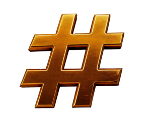 Hashtag symbol PNG isolated transparent white background, digital icon, social media, networking, communication, modern, black, minimalist, design, graphic, isolated object, digital symbol, vector, si