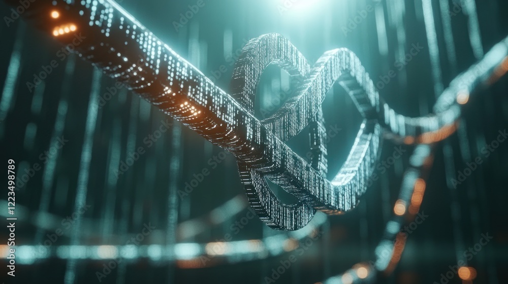 Poster Abstract Digital Key Represents Data Security Technology