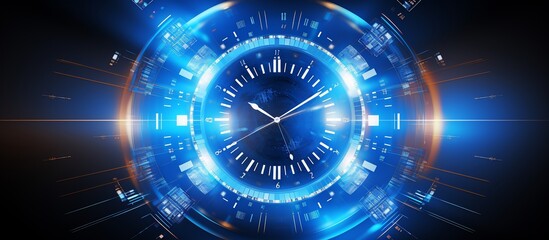 Futuristic Clock: Time and Technology