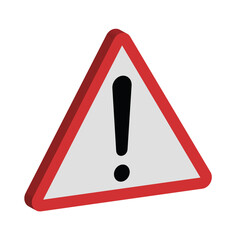 red warning sign
