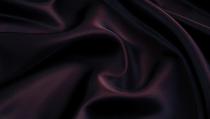 Fototapeta premium Black dark gray purple burgundy red background. Silk satin fabric. Luxury elegant beauty premium rich. Shiny glitter shimmer silky. Drapery fold crease. Christmas birthday Valentine romance festival.