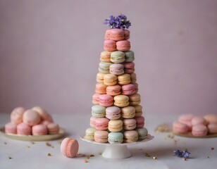 Macaron Masterpiece: A Tower of Elegance