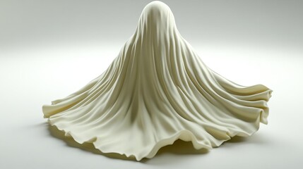 Naklejka premium Draped fabric sculpture