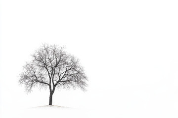 Obraz premium tree isolated white background copy space
