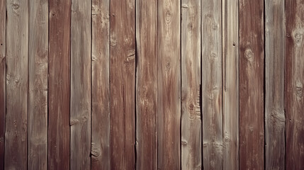 Naklejka premium Tough, Weathered Wood Plank Texture with Coarse Grain Lines, Uneven Edges, and Rich Brown Hues, Perfect for Achieving Natural, Hard-Worn Rustic Charm