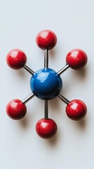 Obraz premium Abstract Molecular Structure Model