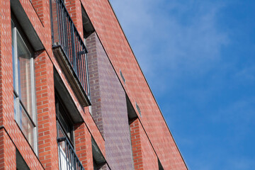 a Brick apartment building