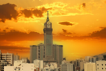 Royal Clock Tower Makkah in Makkah, Saudi Arabia. 