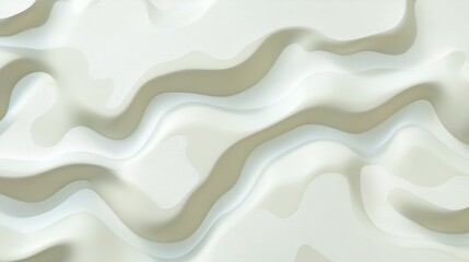 Obraz premium Abstract White Wave Pattern Background Design