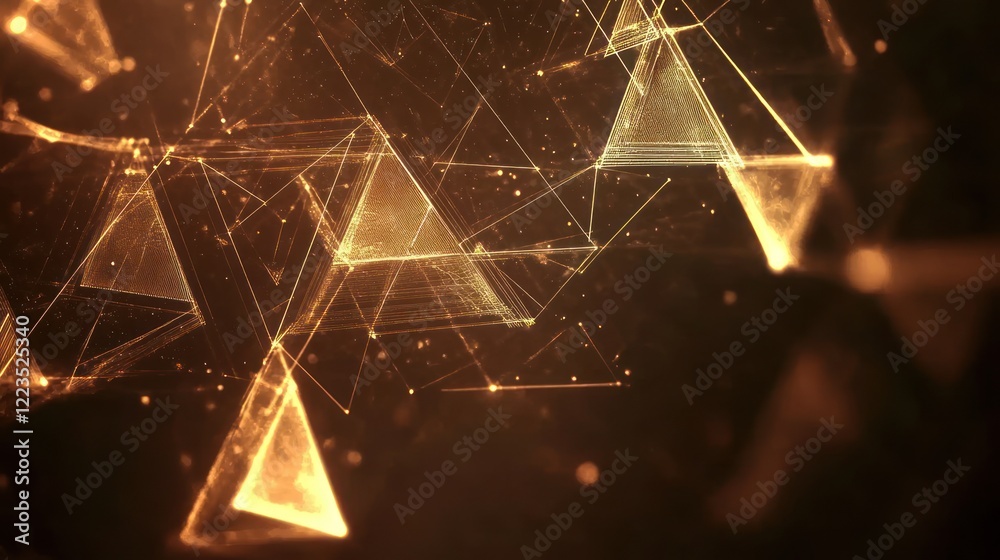 Poster abstract golden geometric network of triangles