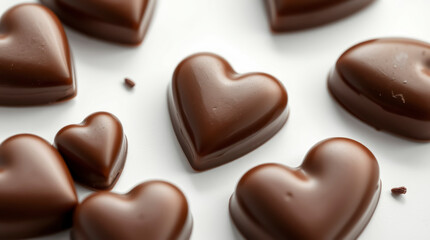 Fototapeta premium Heart-Shaped Chocolates