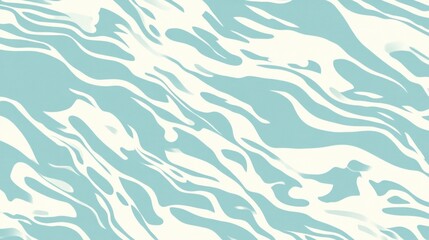 Abstract Blue and White Wavy Pattern Design