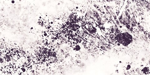 Purple paint splatters create an abstract design on a white textured background, offering a unique visual for various creative projects