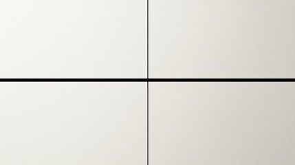 Abstract White Panel with Black Lines