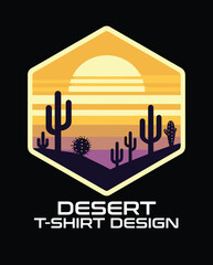 Fototapeta premium Desert Vector Logo Design