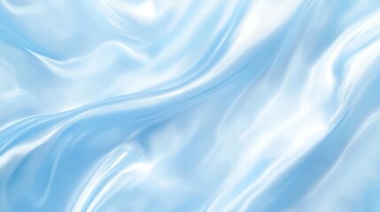 Obraz premium Smooth Blue Silk Fabric Draped Softly