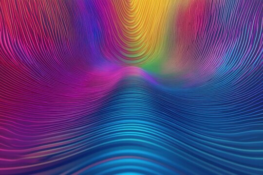 Highresolution monochromatic geometric rainbow with parallax scrolling effect
