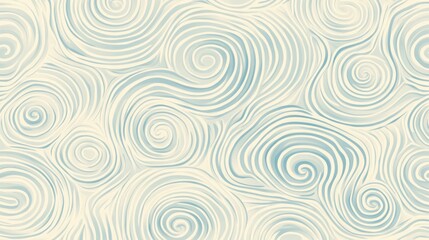 Abstract swirling pattern in pastel blue and beige