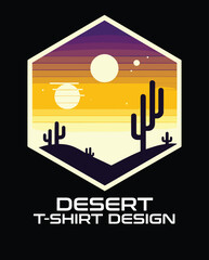 Obraz premium Desert Vector Logo Design