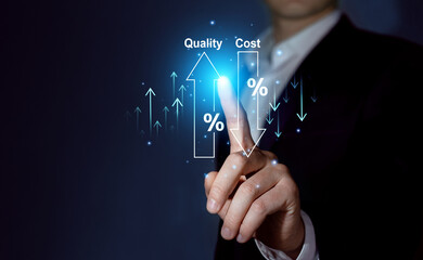 Company strategy and effective business management for increase. Cost and quality control for...