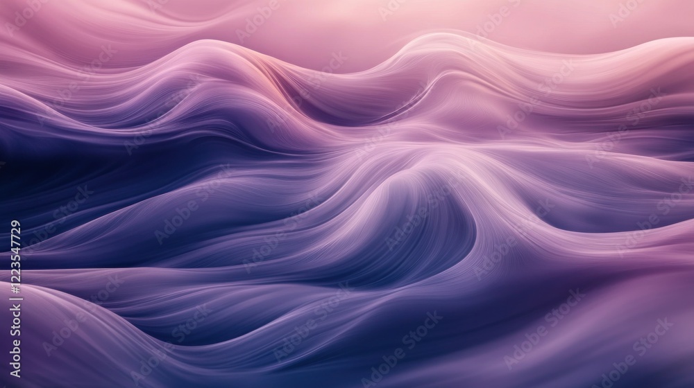 Poster Abstract Purple and Pink Wave Pattern Design