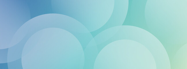 minimalist banner background, colorful, green and blue gradation, circle effect, abstract background, memphis. Eps 10