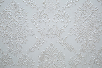 Pattern on a white wall. Texture of patterns on the wall.