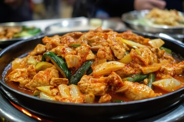 Garaetteok is sliced and stir fried with different vegetables and either soy sauce or red pepper paste for flavor