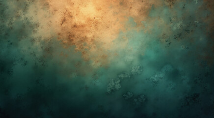 Fototapeta premium Abstract textured background. Deep teal and grunge orange mix creates a unique, vintage look.