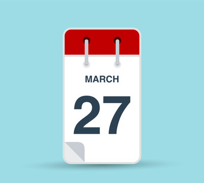 March 27 calendar icon