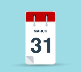 March 31 calendar icon