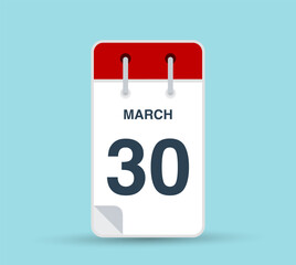 March 30 calendar icon