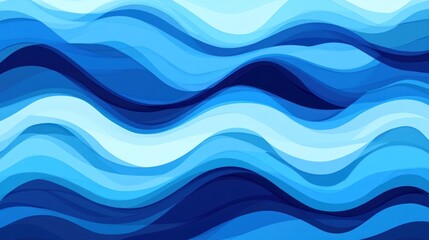 Abstract Blue Wave Pattern Design Background