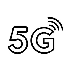 5G icon.Vector simple icon. technology, network, network, mobile, connect, connection, wireless, internet, communication, data, signal.
