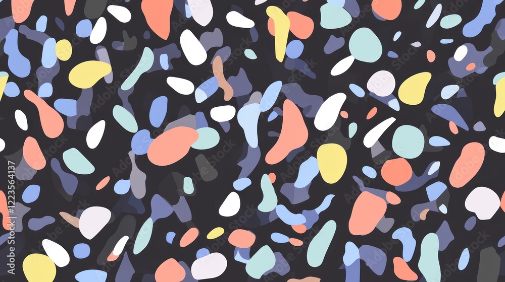 Poster Abstract Colorful Shapes Pattern Design