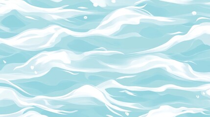 Obraz premium Abstract Blue Water Waves Seamless Pattern