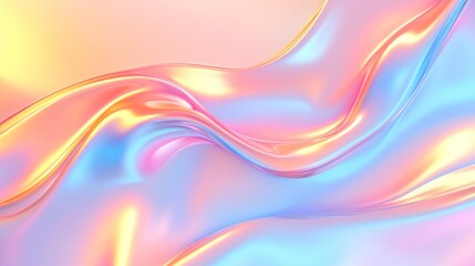 Obraz premium Abstract Pastel Waves Flowing Smoothly