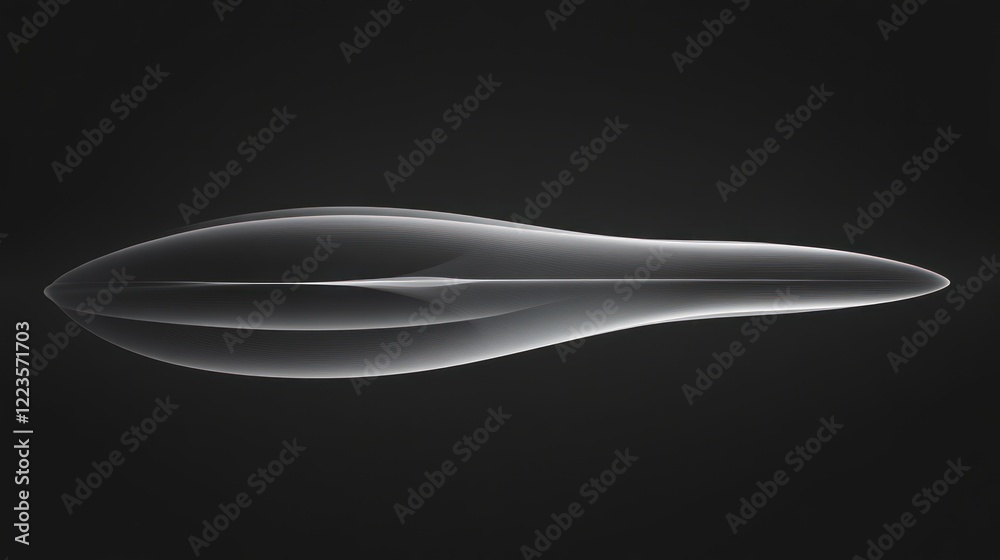 Aufkleber abstract grayscale image of a flowing organic form
