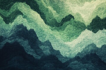 Forest background image with plush fabric texture greenblue tones