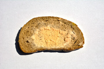 moldy bread due to violation of storage conditions