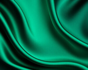 Obraz premium green silk background