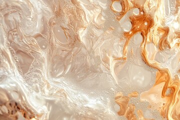 Mercuryinspired abstract image with warm tones 3D lighting