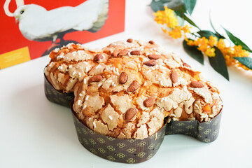 Colomba Pasquale, Italian traditional Easter dove bread